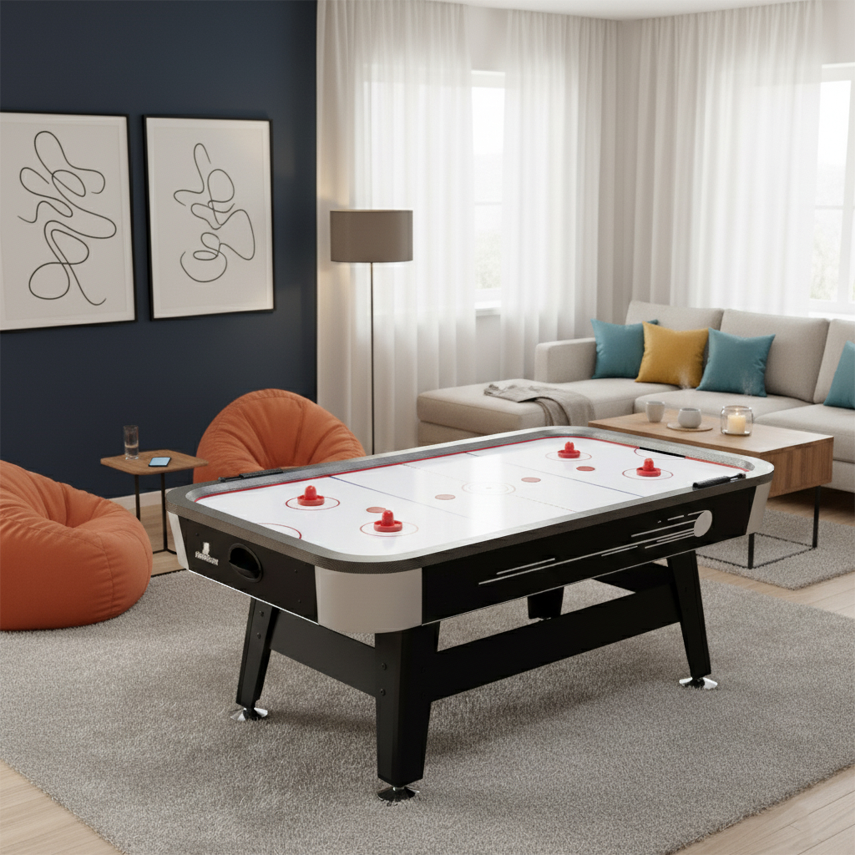 Air Hockey de Table Super Scoop 7ft pour l'intérieur