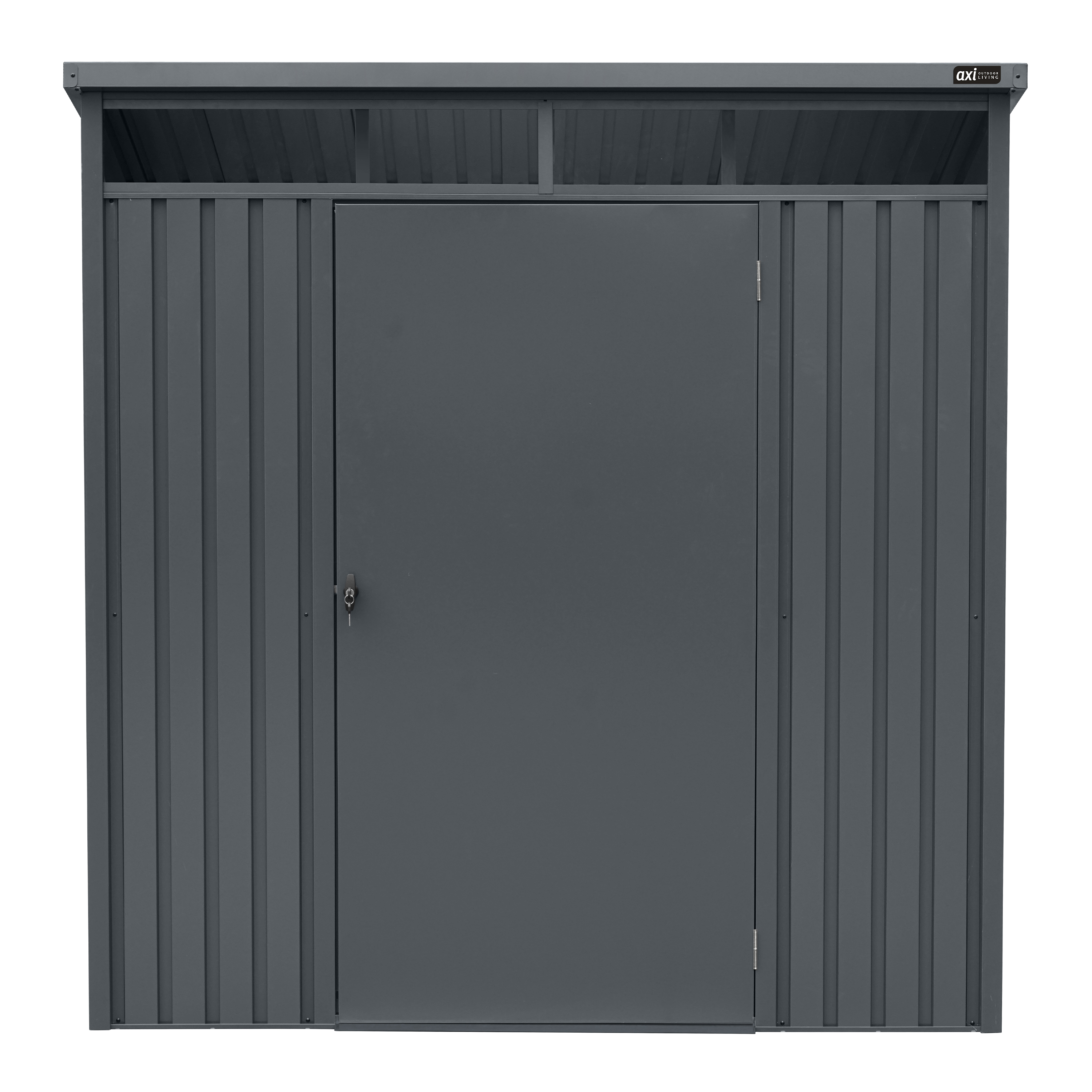 Abri de jardin en métal 132 x 192 x 201 cm – Anthracite