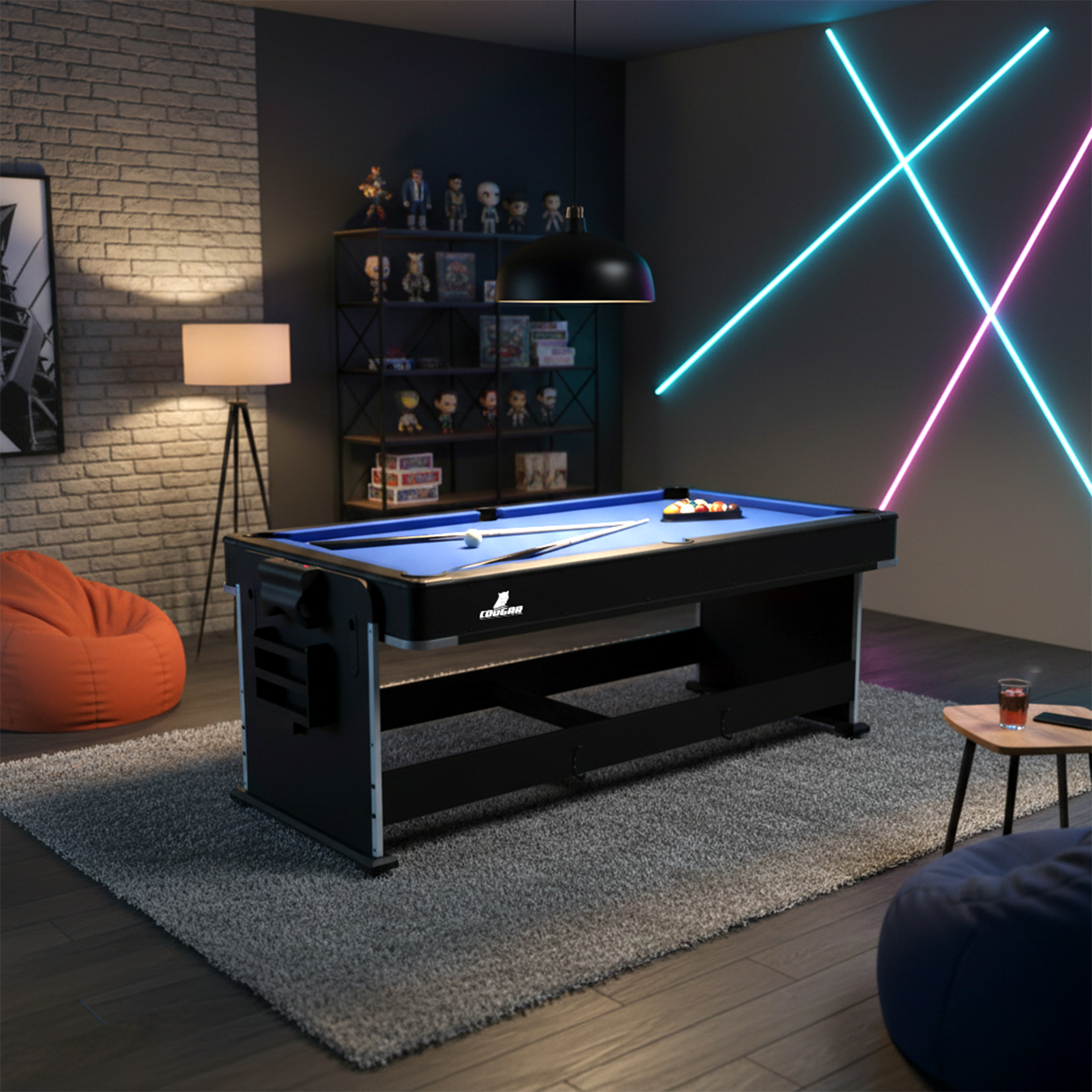 4-in-1 Multi Game Table Black