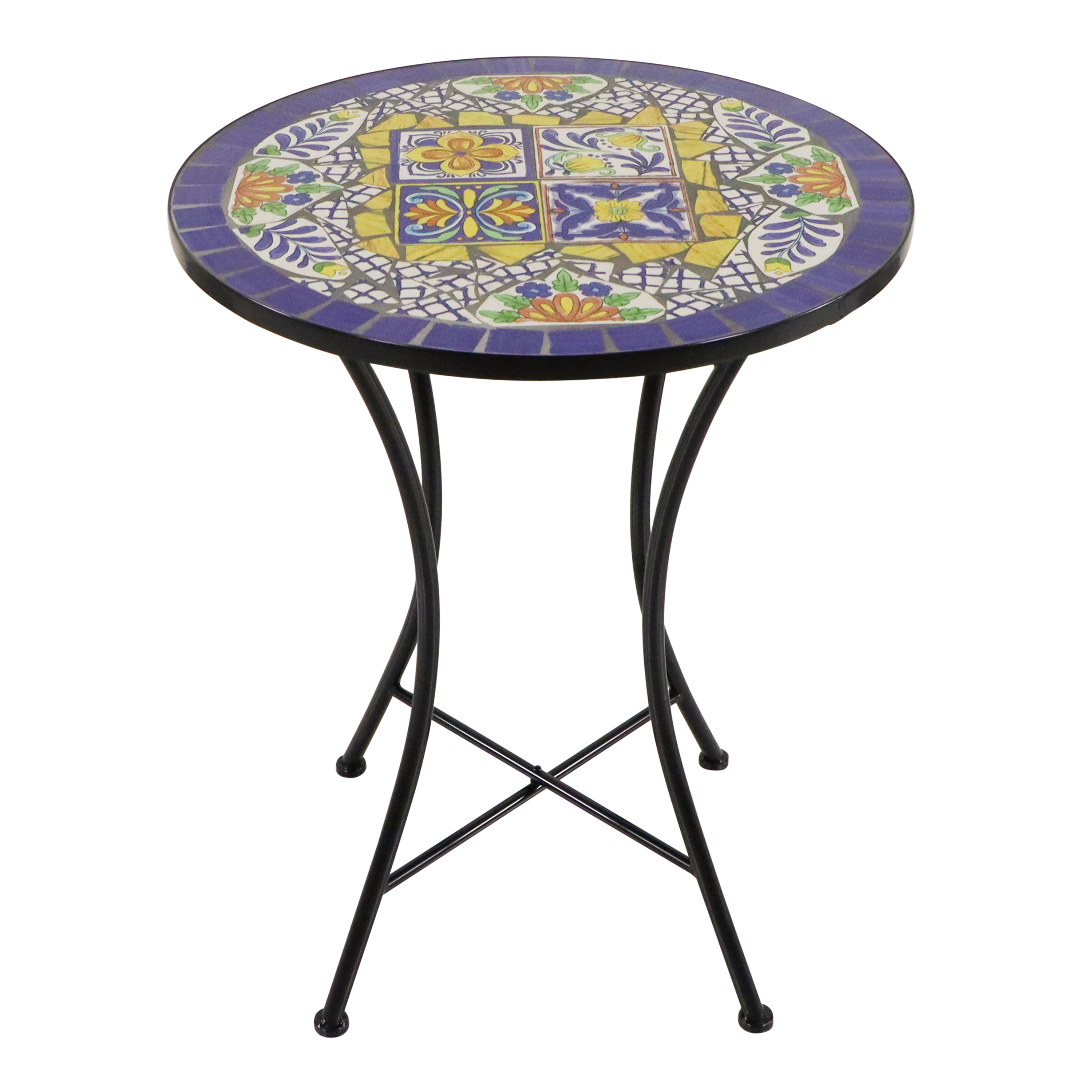 Amélie Mosaic Bistro Set Mediterranean style Blue/Yellow