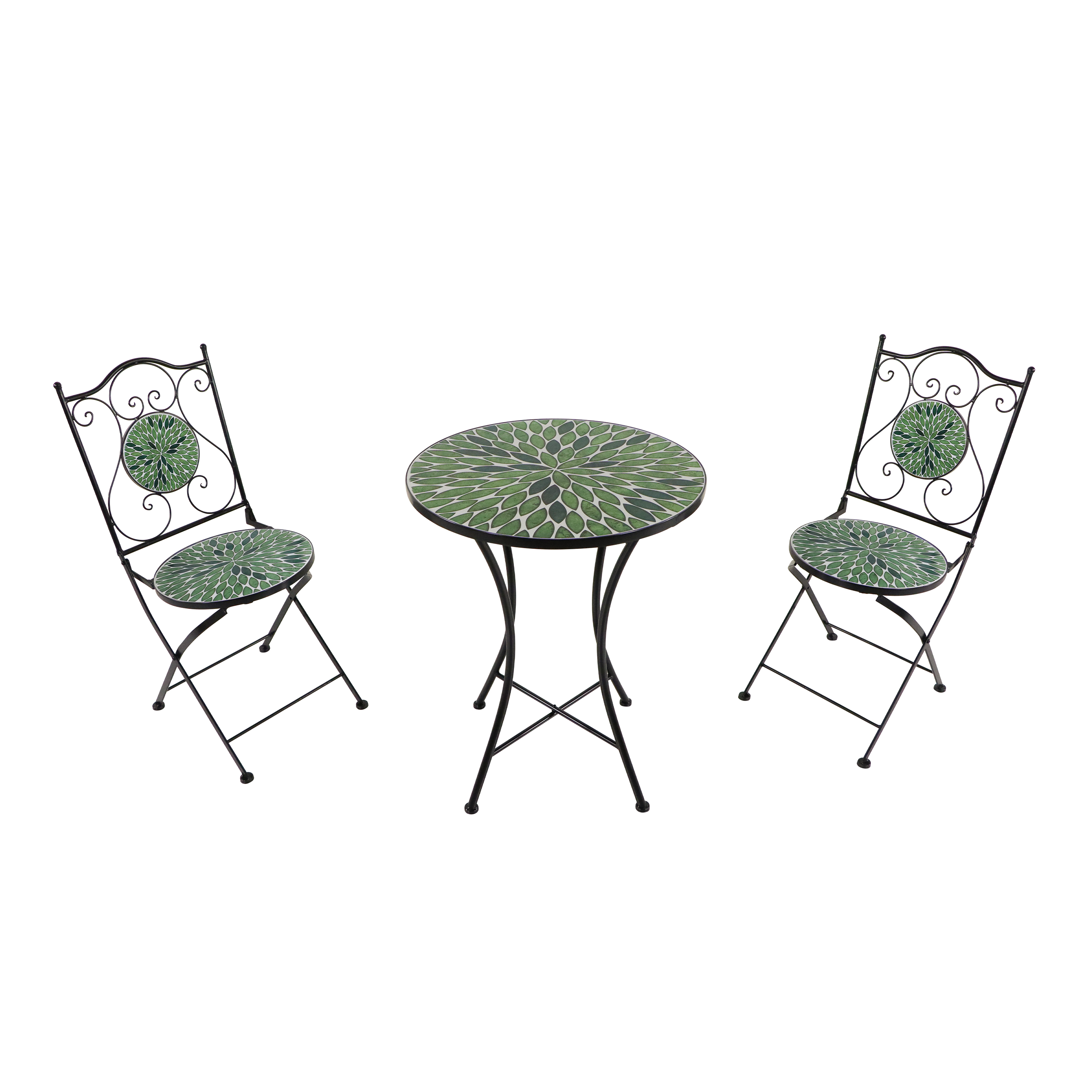 Amélie Mozaïek Bistro-set Bladeren Groen