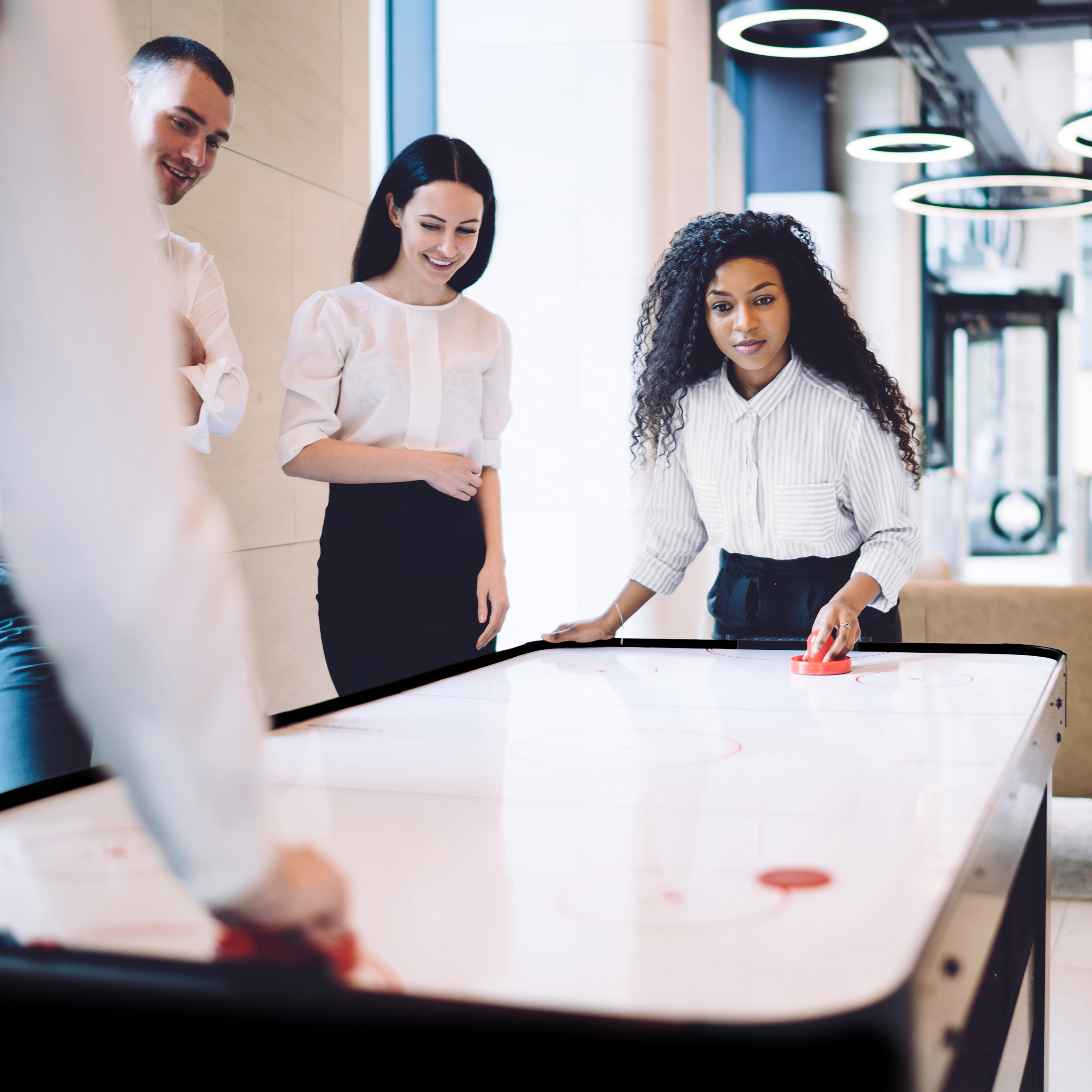 Air Hockey de Table Icing XL pour l'interieur - Noir