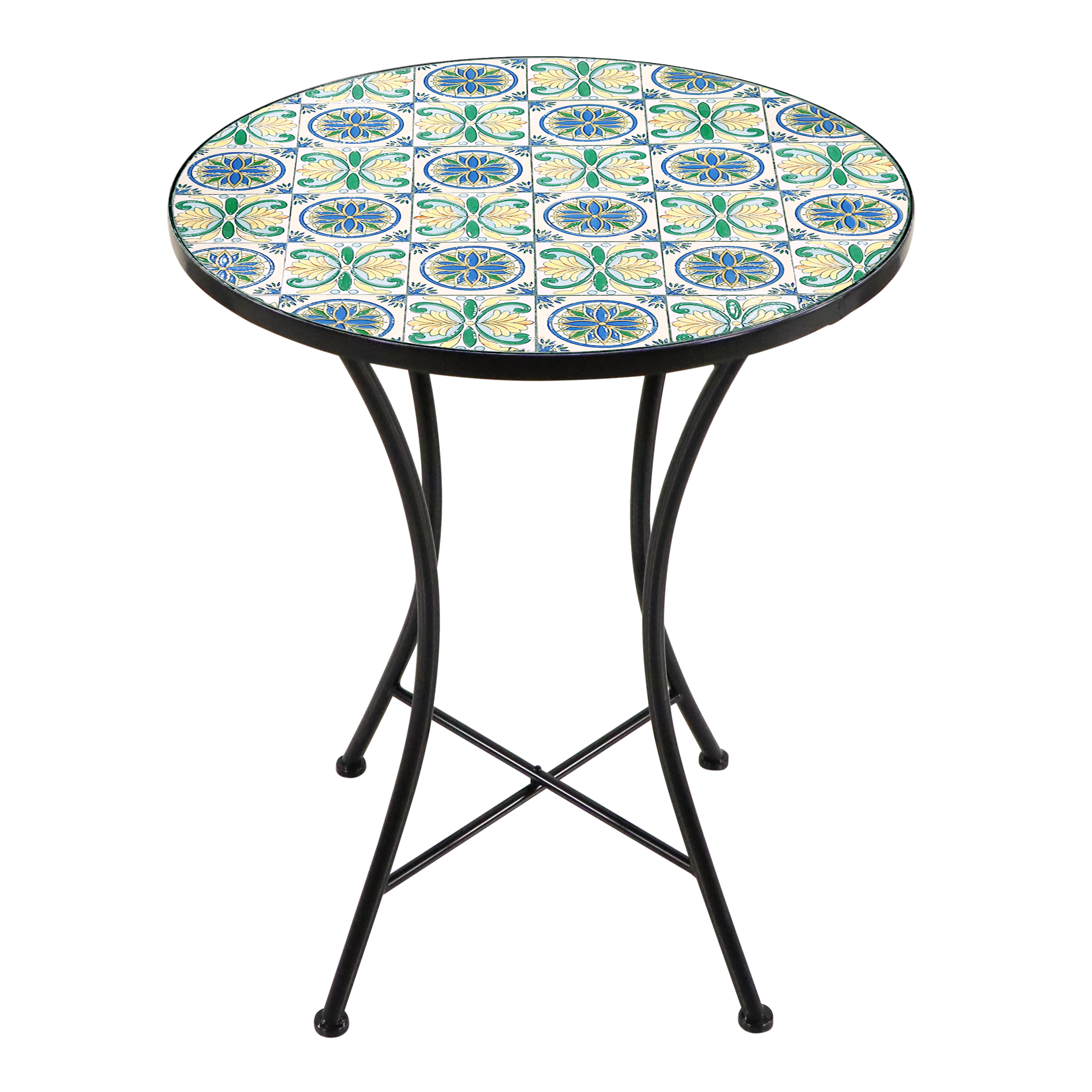 Amélie Mozaïek Bistroset Siciliaanse stijl Blauw/geel