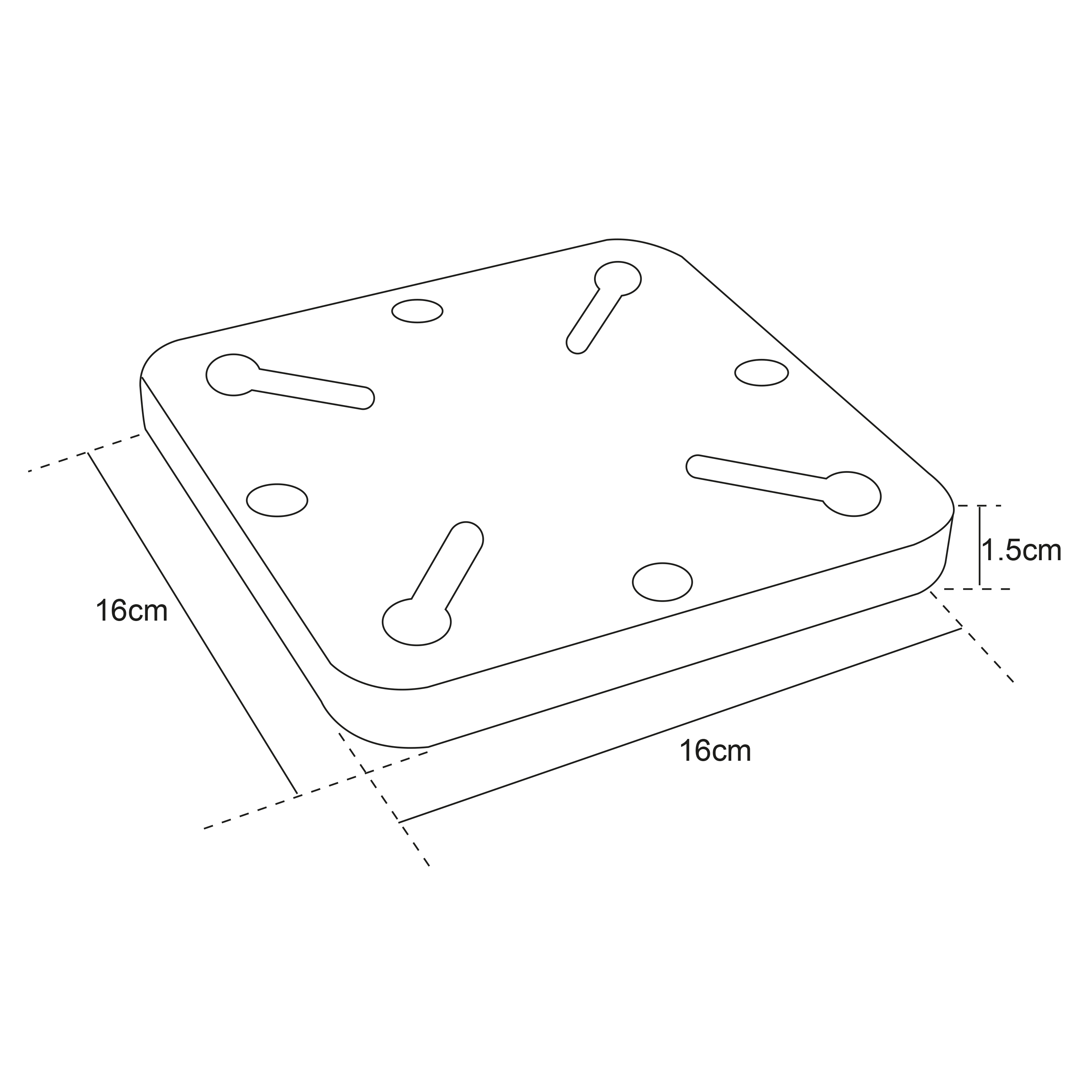 Adaptateur de pied de parasol Anthracite