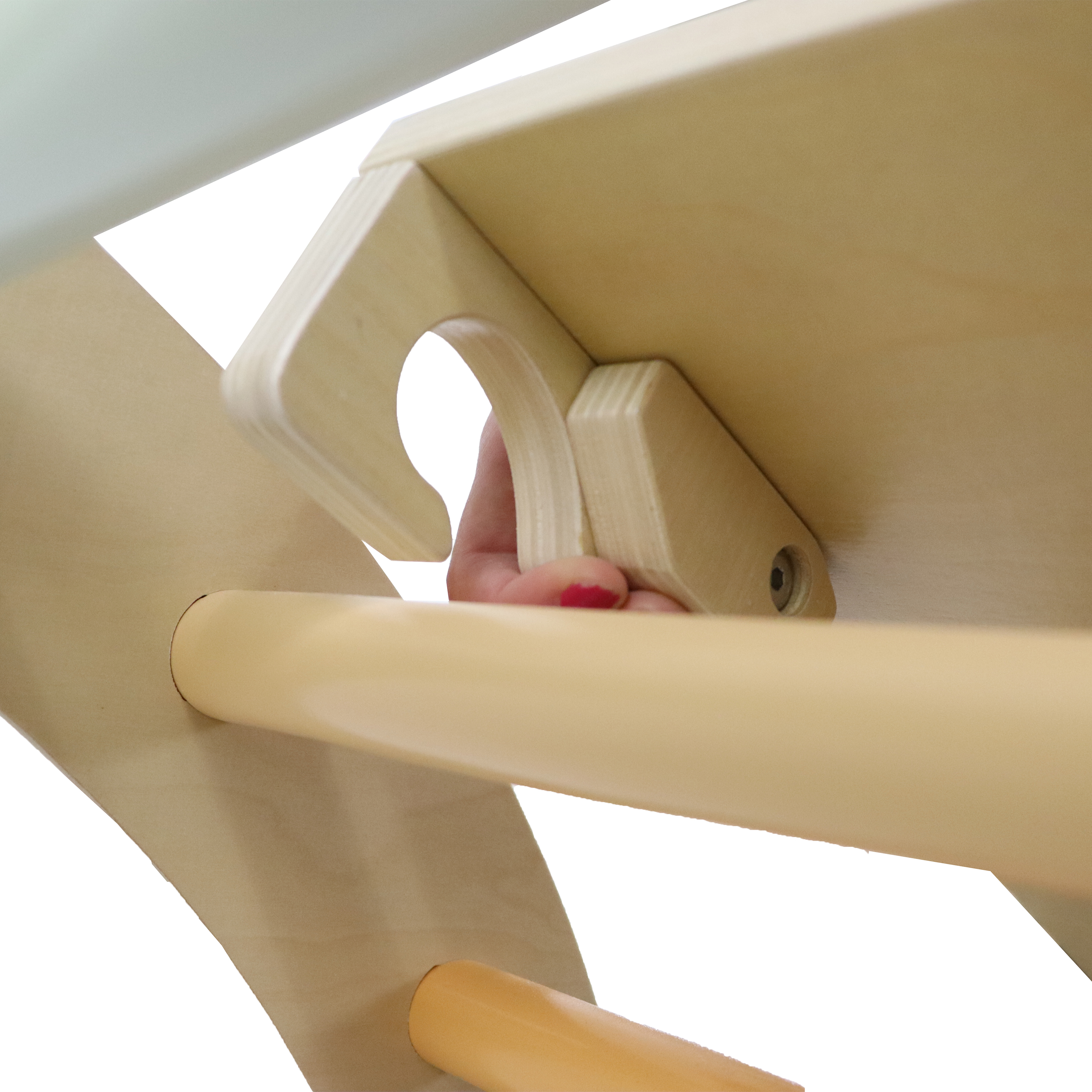 3-in-1 Triangle d'escalade en bois 3-en-1 avec